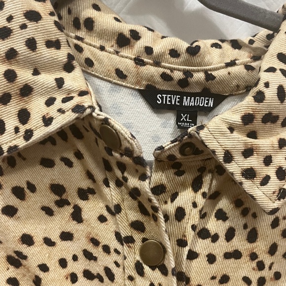 Steve Madden Ilara Animal Print Shirt Dress - Picture 3 of 7